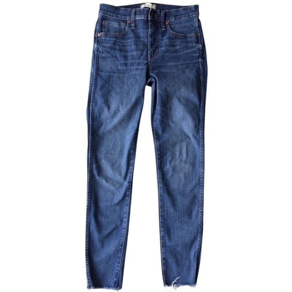 Madewell Denim - Madewell 9" High Rise Skinny Jeans Fair Trade Polly Wash Denim Women's Size 28